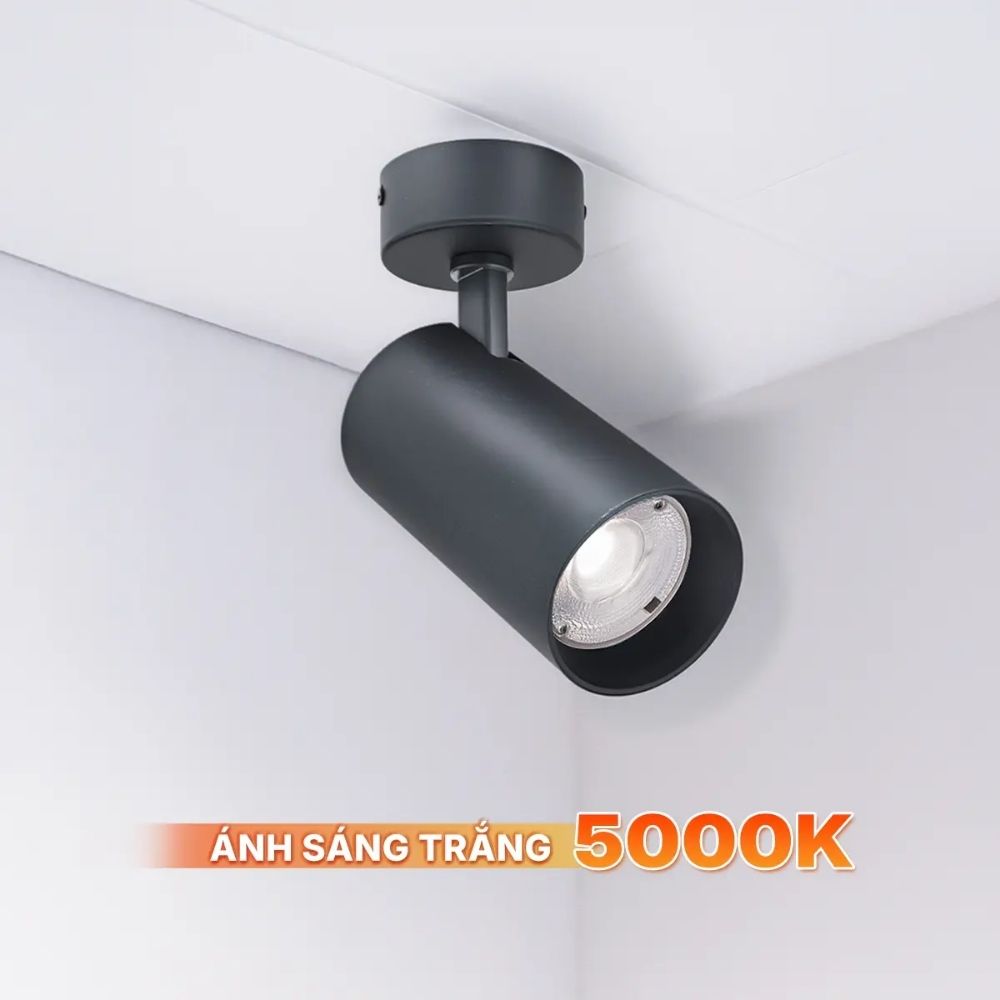 Đèn Track Light T2 10W Nanoco NTRS10 Sora Series màu đen