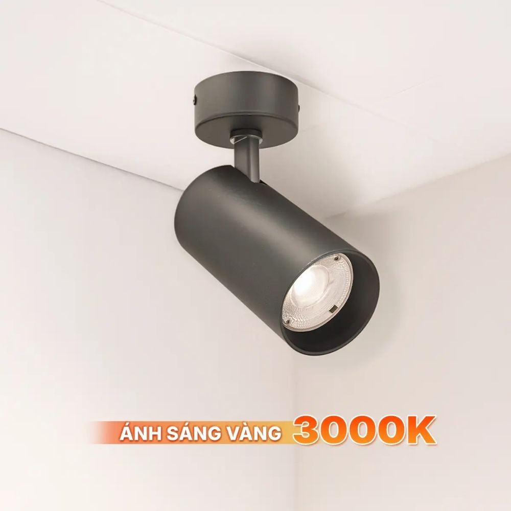 Đèn Track Light T2 10W Nanoco NTRS10 Sora Series màu đen
