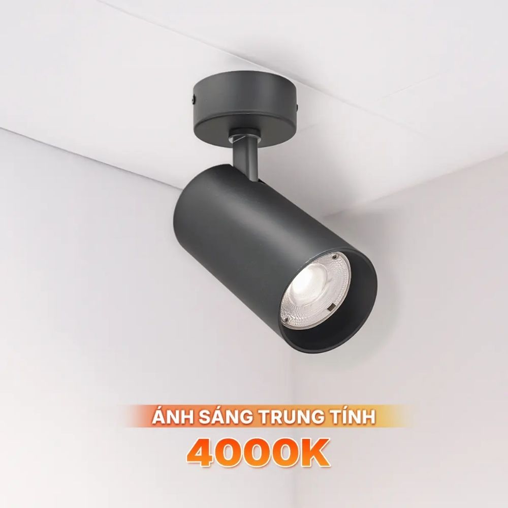Đèn Track Light T2 10W Nanoco NTRS10 Sora Series màu đen