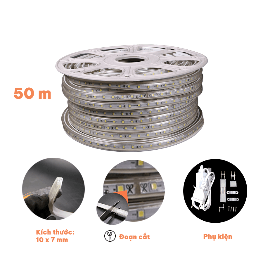 Đèn Led dây ngoài trời 72 chip Led Eris Series Nanoco NSTE072