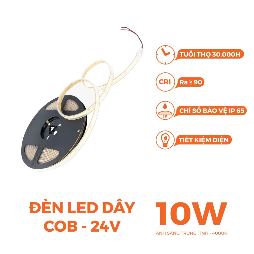 Đèn LED dây COB 10W IP65 Nanoco NSTC320
