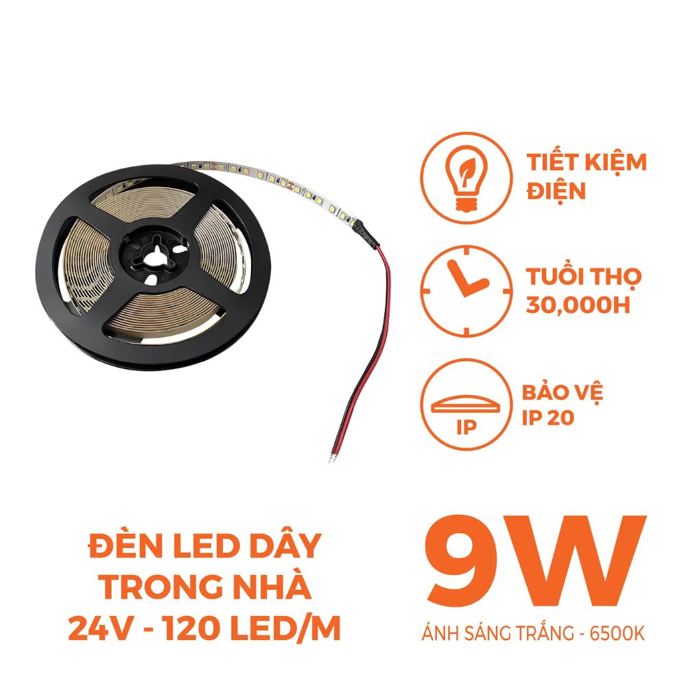 Đèn LED dây trong nhà 9W Nanoco NSTID120