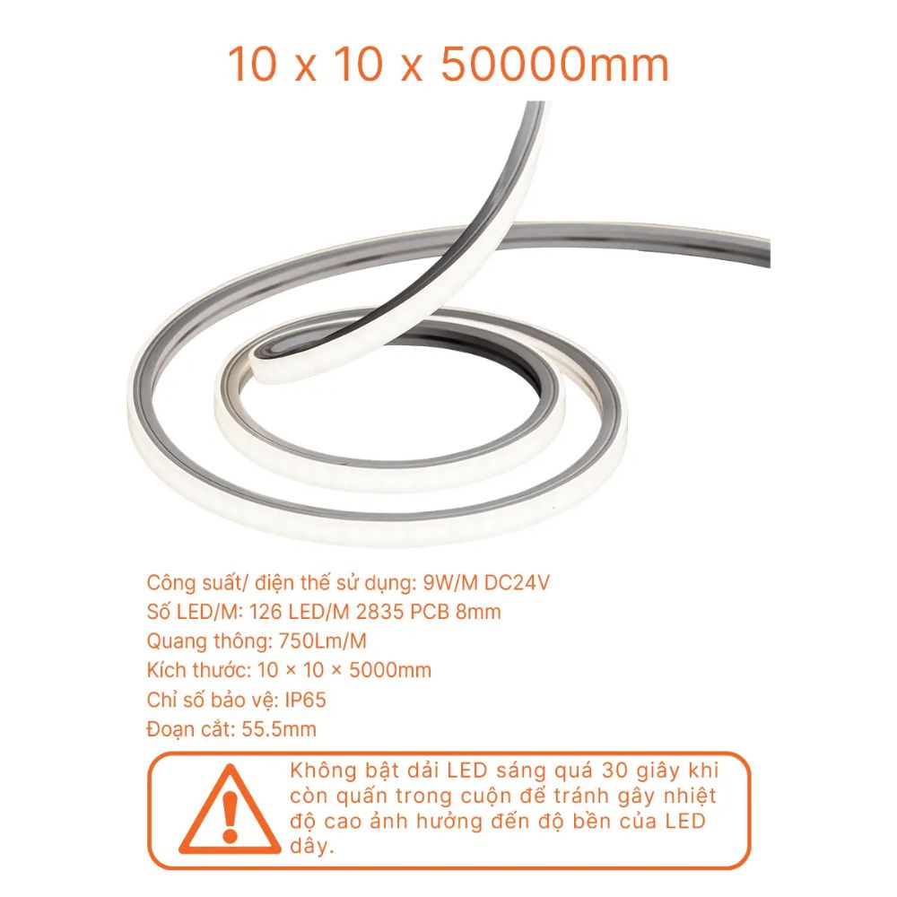 Đèn Led dây neon top bend Nanoco NSTT1010