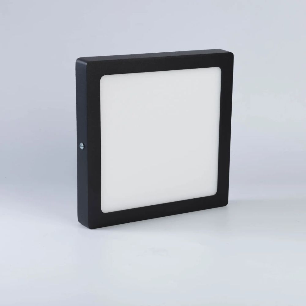 Đèn LED ốp trần nổi vuông 18W Nanoco NPL18 viền đen