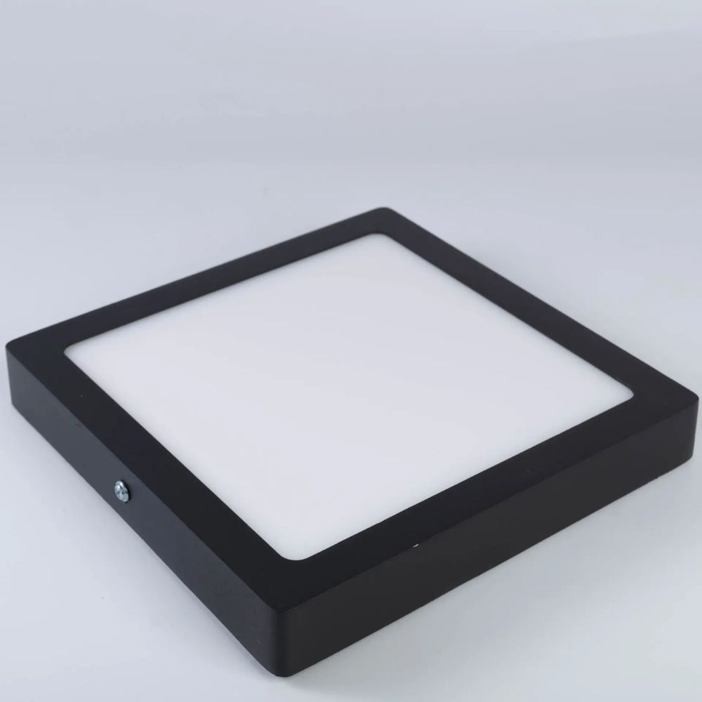 Đèn LED ốp trần nổi vuông 18W Nanoco NPL18 viền đen