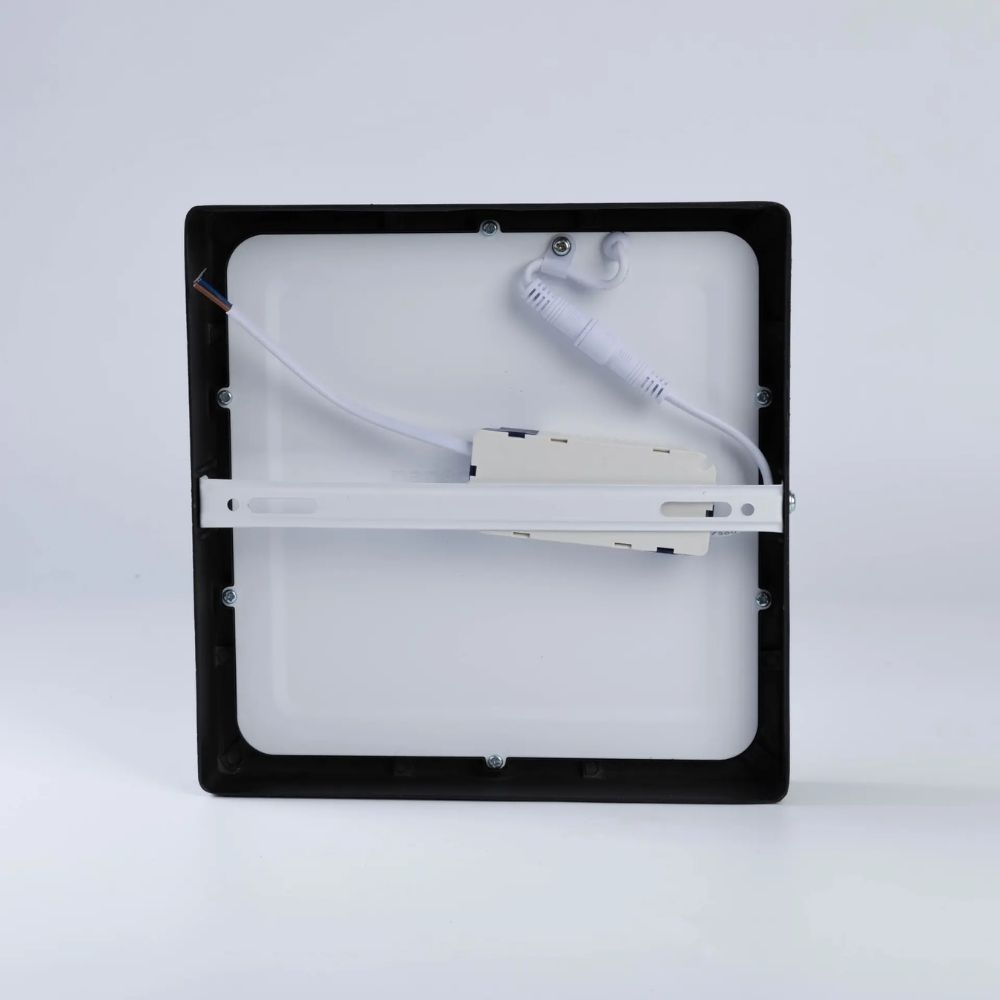 Đèn LED ốp trần nổi vuông 18W Nanoco NPL18 viền đen