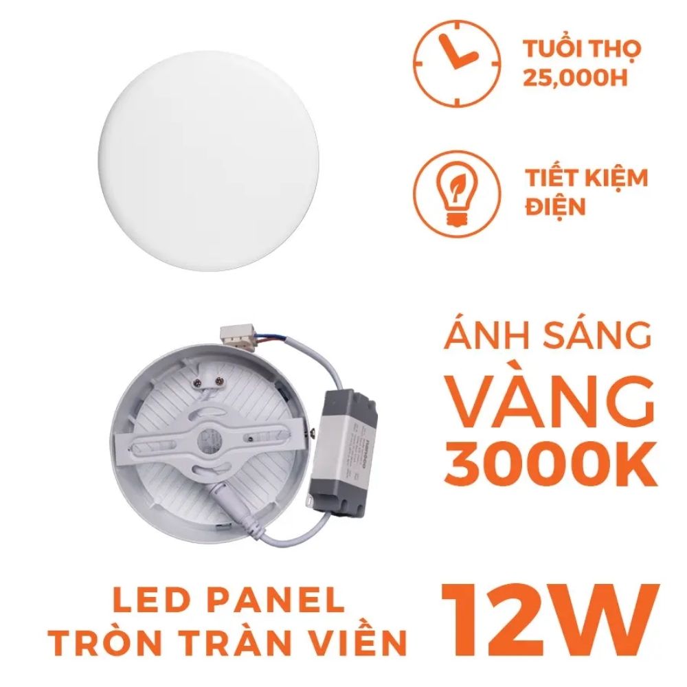Đèn LED Panel ốp nổi 12W Nanoco NRP12