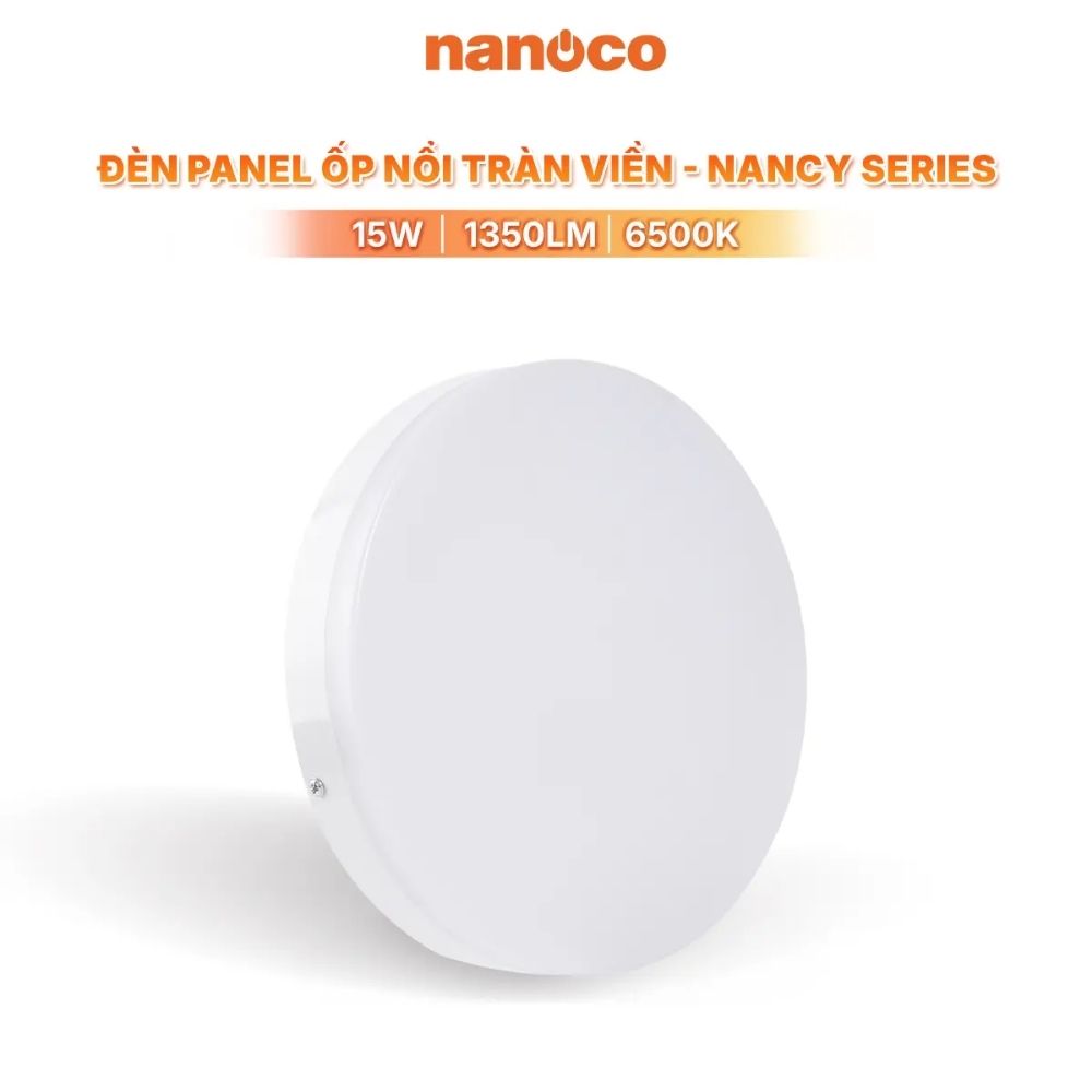 Đèn LED Panel ốp nổi tròn 15W Nanoco NRP15 Nancy Series