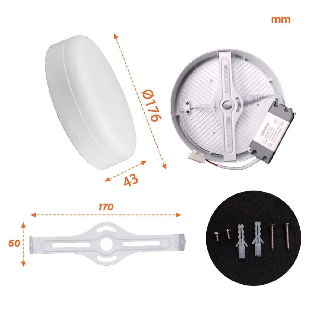 Đèn LED Panel ốp nổi 18W Nanoco NRP18