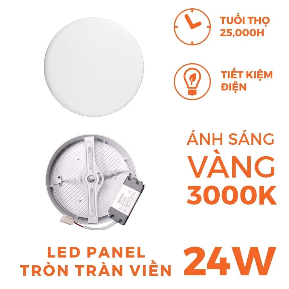 Đèn LED Panel ốp nổi 24W Nanoco NRP24