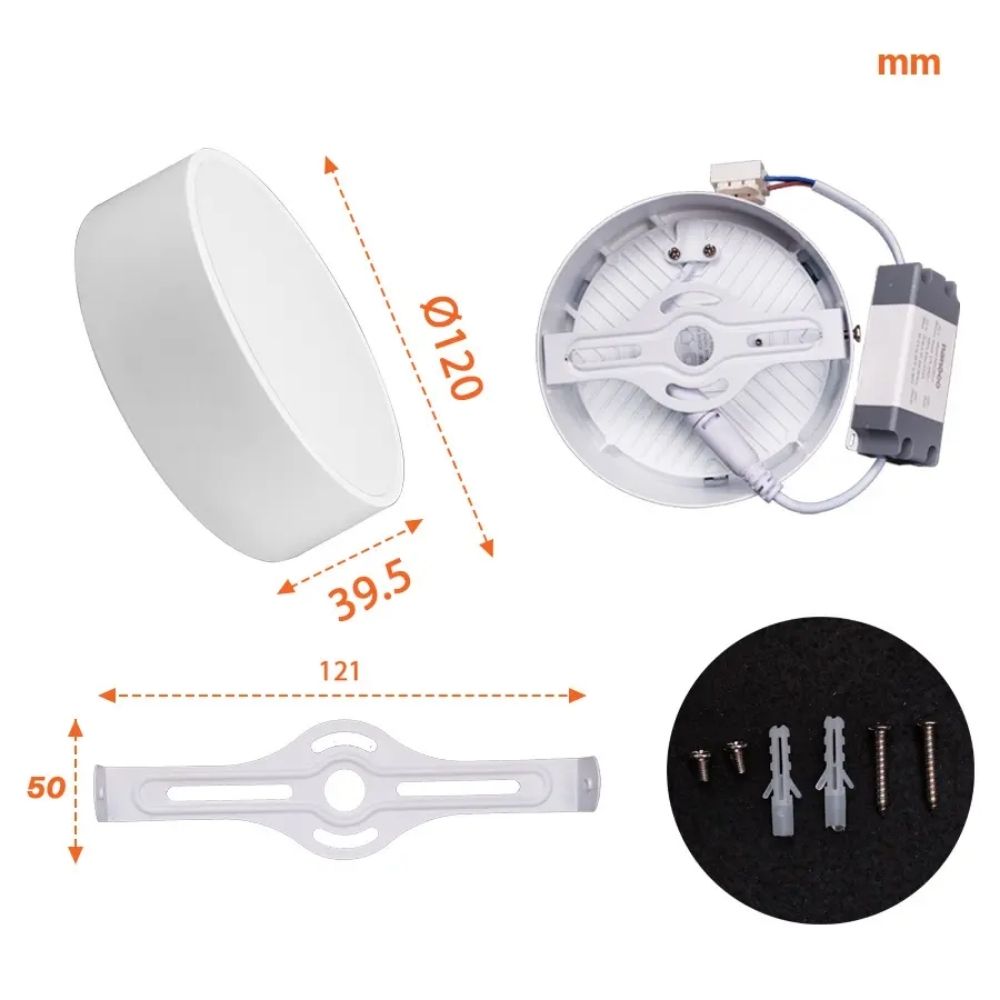 Đèn LED Panel ốp nổi 12W Nanoco NSFP126R / NSFP123R