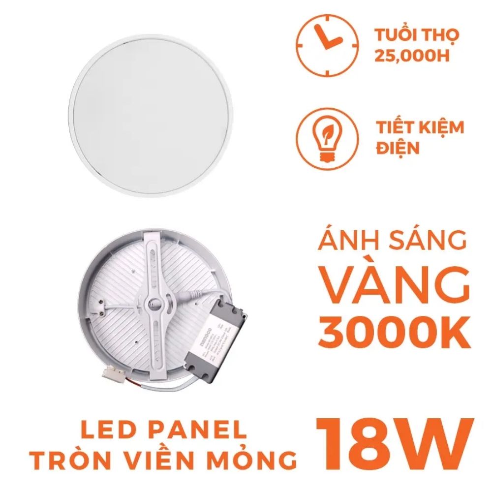 Đèn LED Panel ốp nổi 18W Nanoco NSFP18