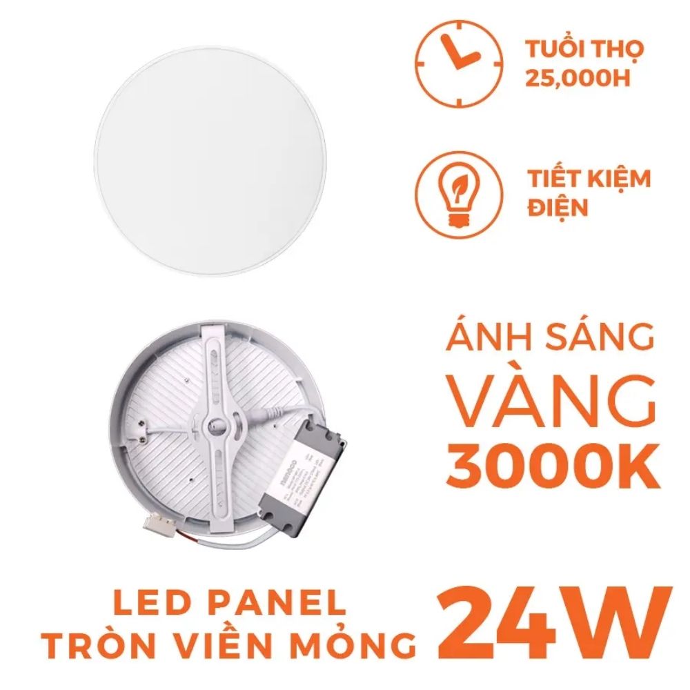 Đèn LED Panel ốp nổi 24W Nanoco NSFP24