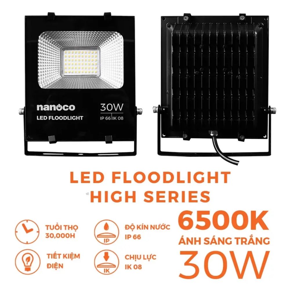 Đèn pha LED High Series 30W Nanoco NLFH0306