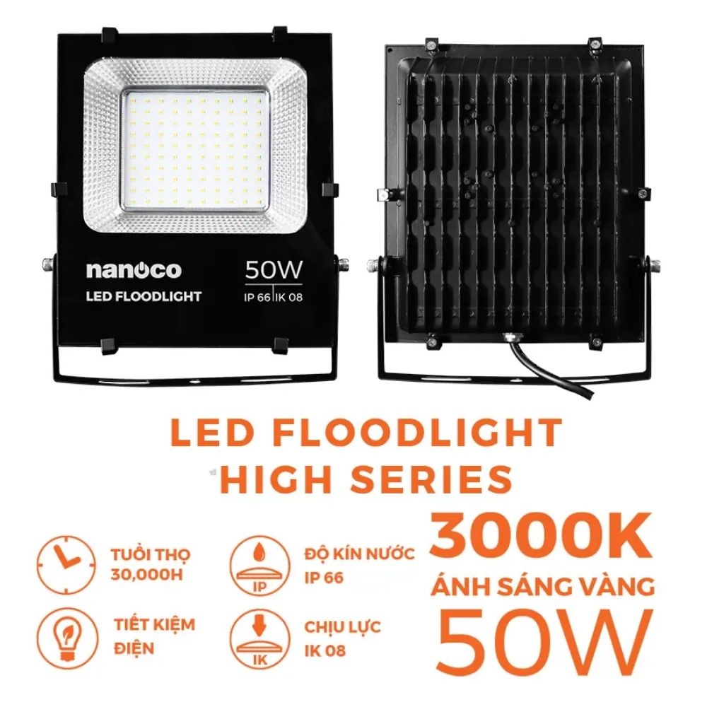 Đèn pha LED High Series 50W Nanoco NLFH0503