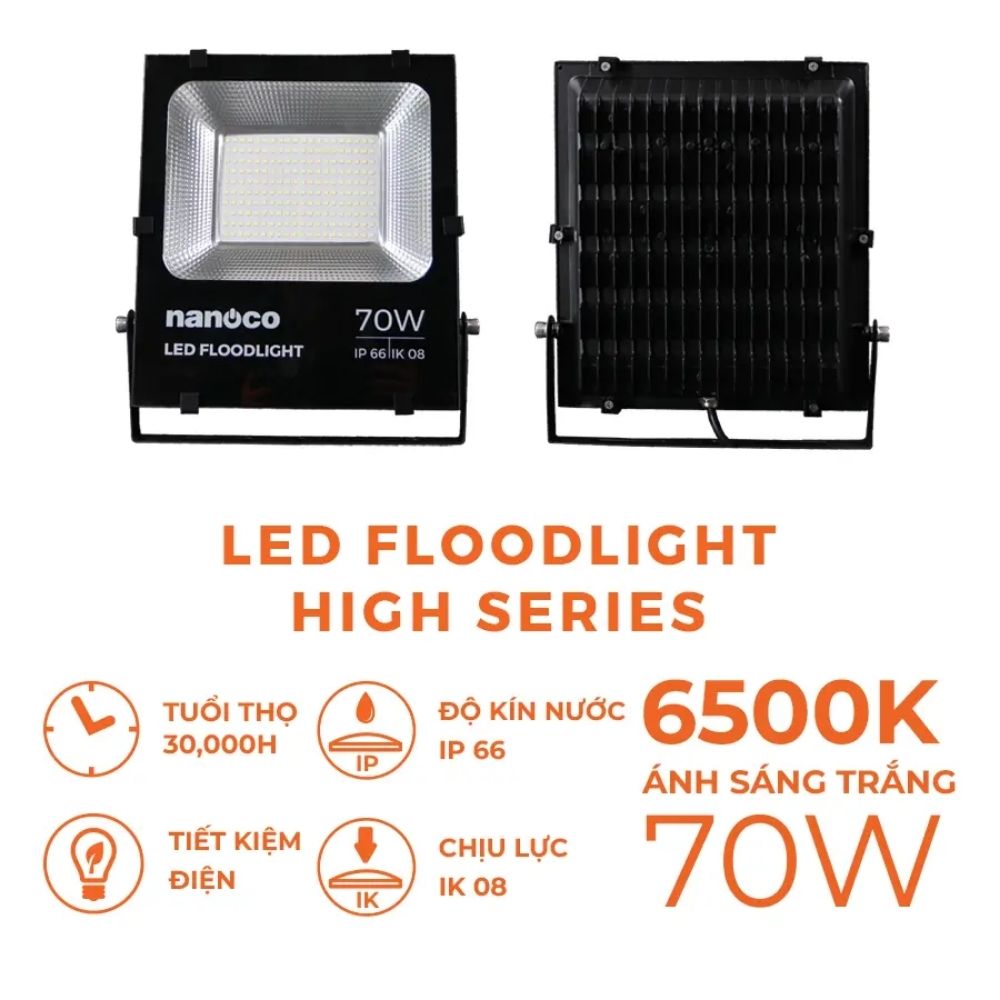 Đèn pha LED High Series 70W Nanoco NLFH0706