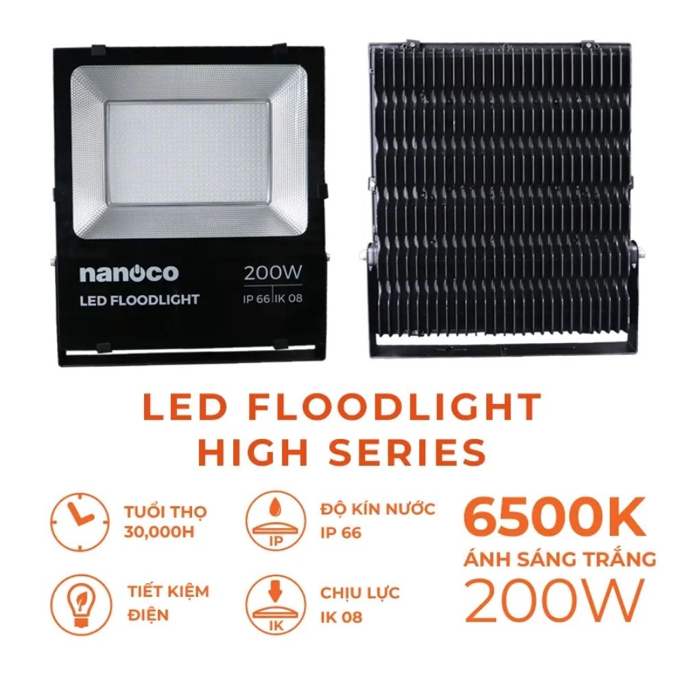 Đèn pha LED High Series 200W Nanoco NLFH2006
