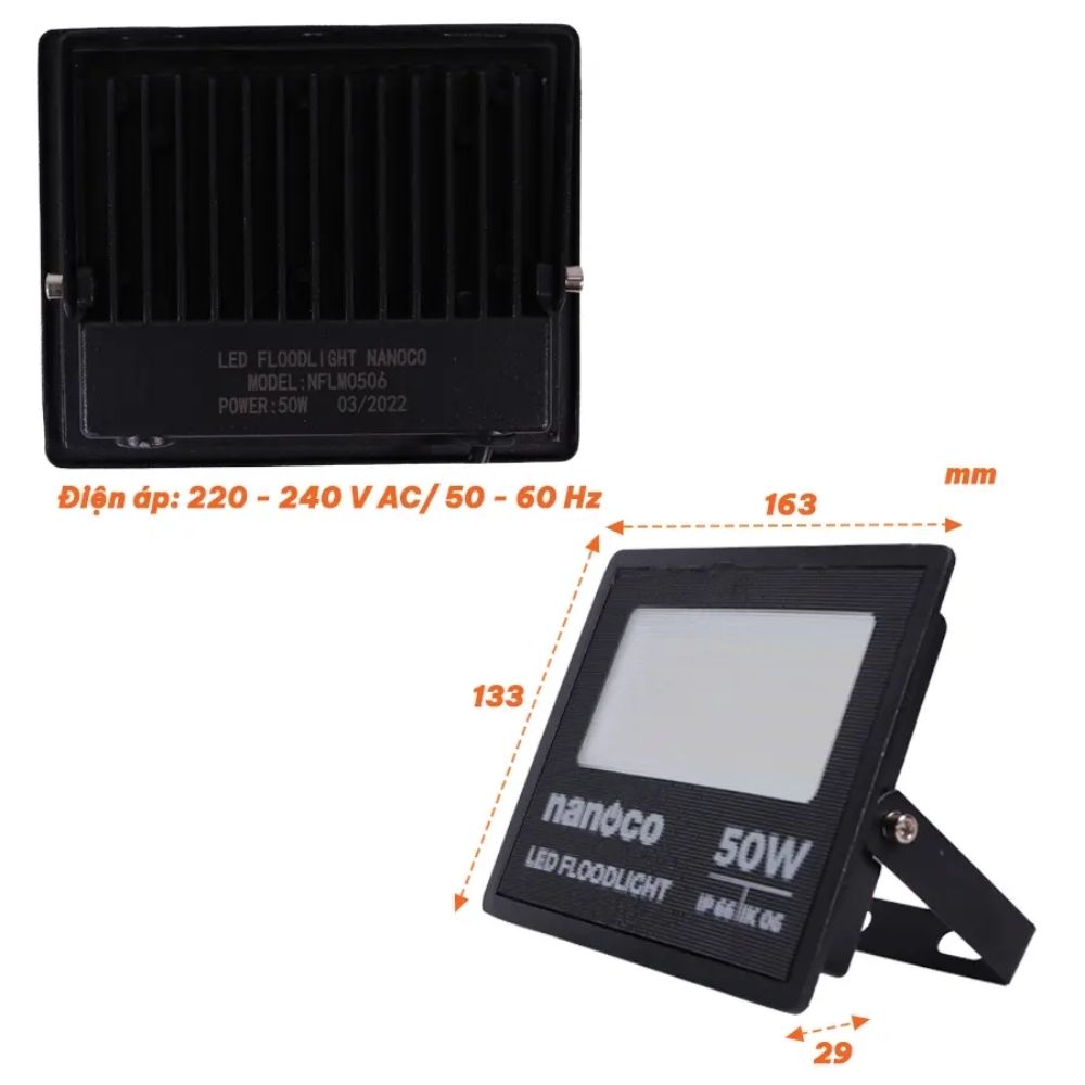 Đèn pha Led Janus Series 50W Nanoco NLFM0503 / NLFM0506