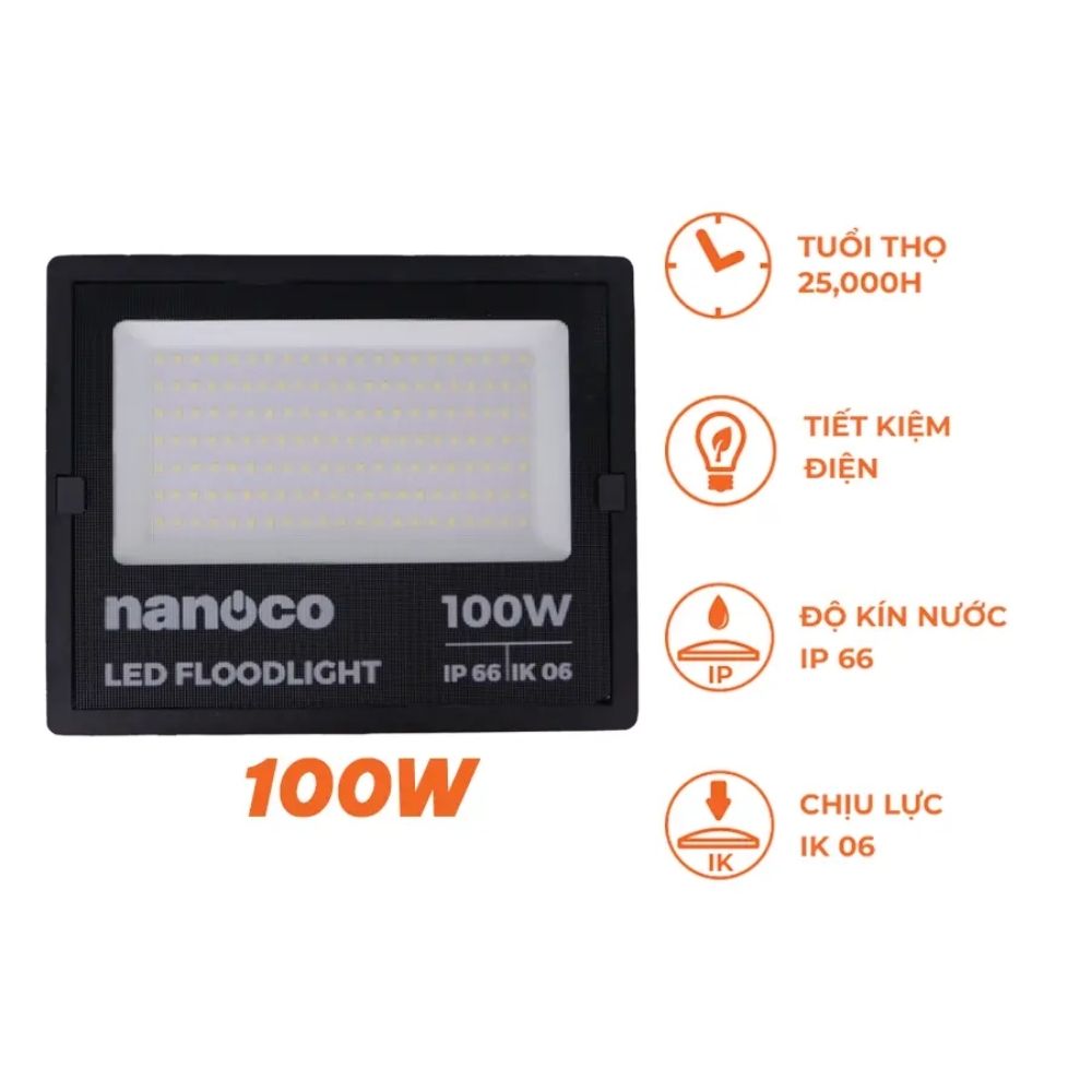Đèn pha Led Janus Series 100W Nanoco NLFM1006 / NLFM1003