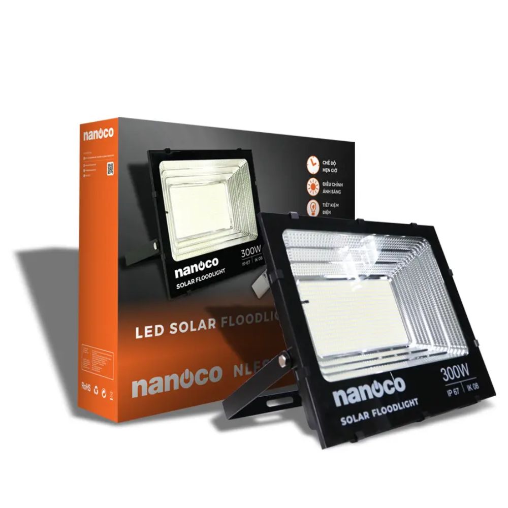 Đèn Pha LED Solar 300W Nanoco NLFS300650L