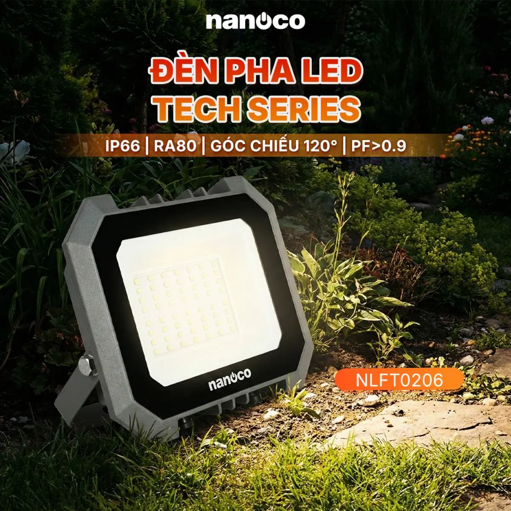 Đèn pha Led Tech Series 20W Nanoco NLFT020
