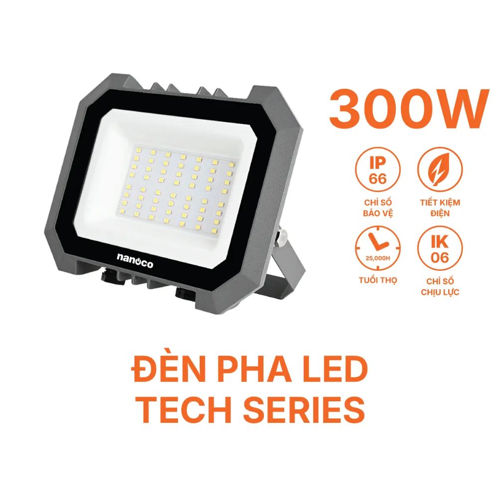 Đèn pha Led Tech Series 300W Nanoco NLFT300