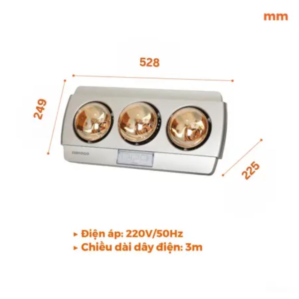 Đèn sưởi gắn tường Nanoco NBH641S