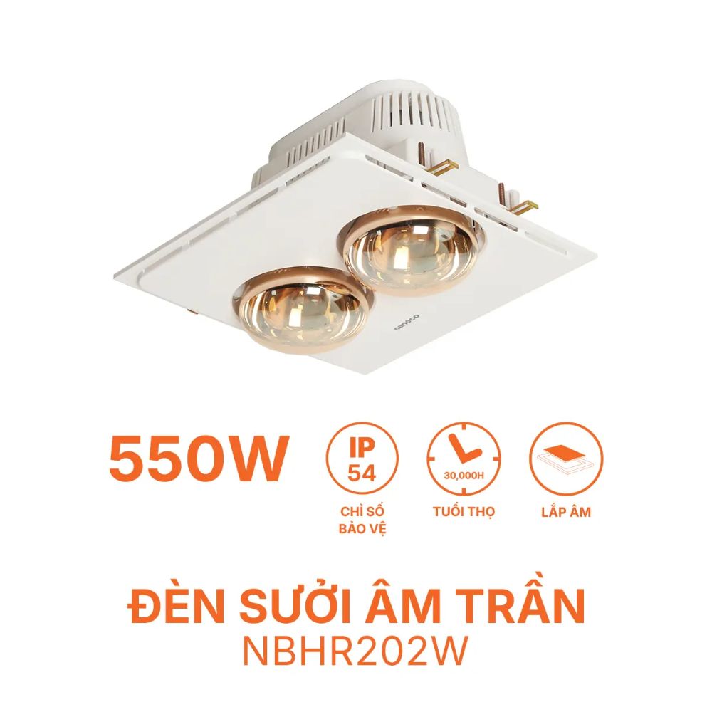 Đèn sưởi âm trần Nanoco NBHR202W