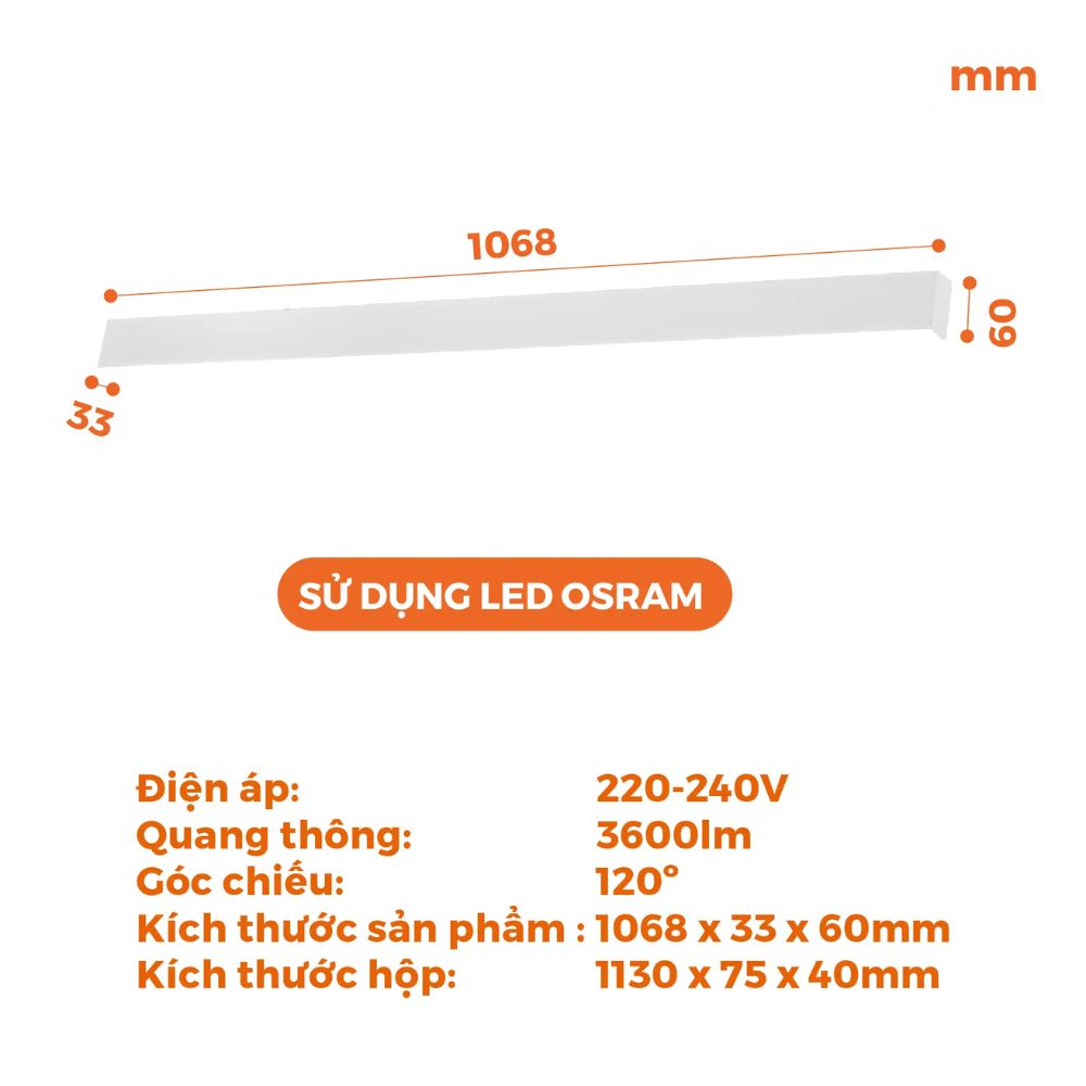 Đèn led thả trần Nanoco NLNF405W