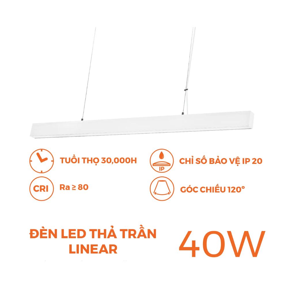 Đèn led thả trần Nanoco NLNF405W
