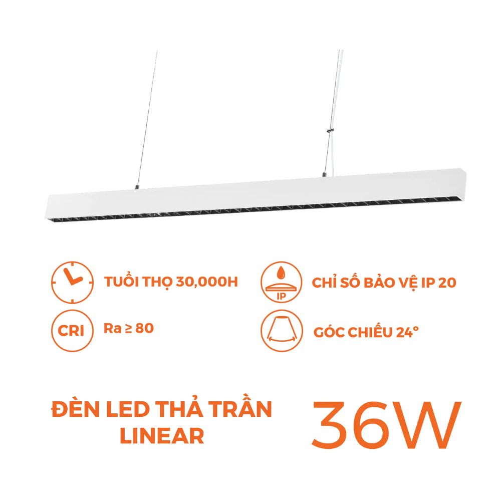 Đèn led thả trần Nanoco NLNG365W
