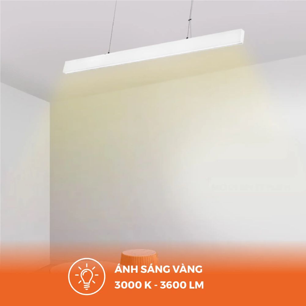 Đèn LED thả trần 40W Nanoco NLNF40 màu trắng