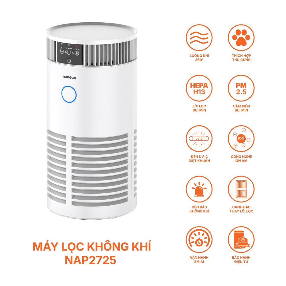Máy lọc không khí Nanoco NAP2725
