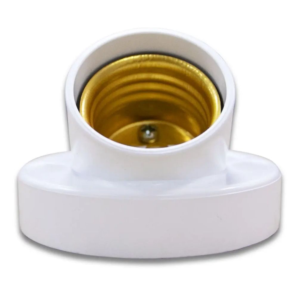 Đui đèn E27 nghiêng 45 độ Nanoco NAE2745W / NAE2745WM1 màu trắng