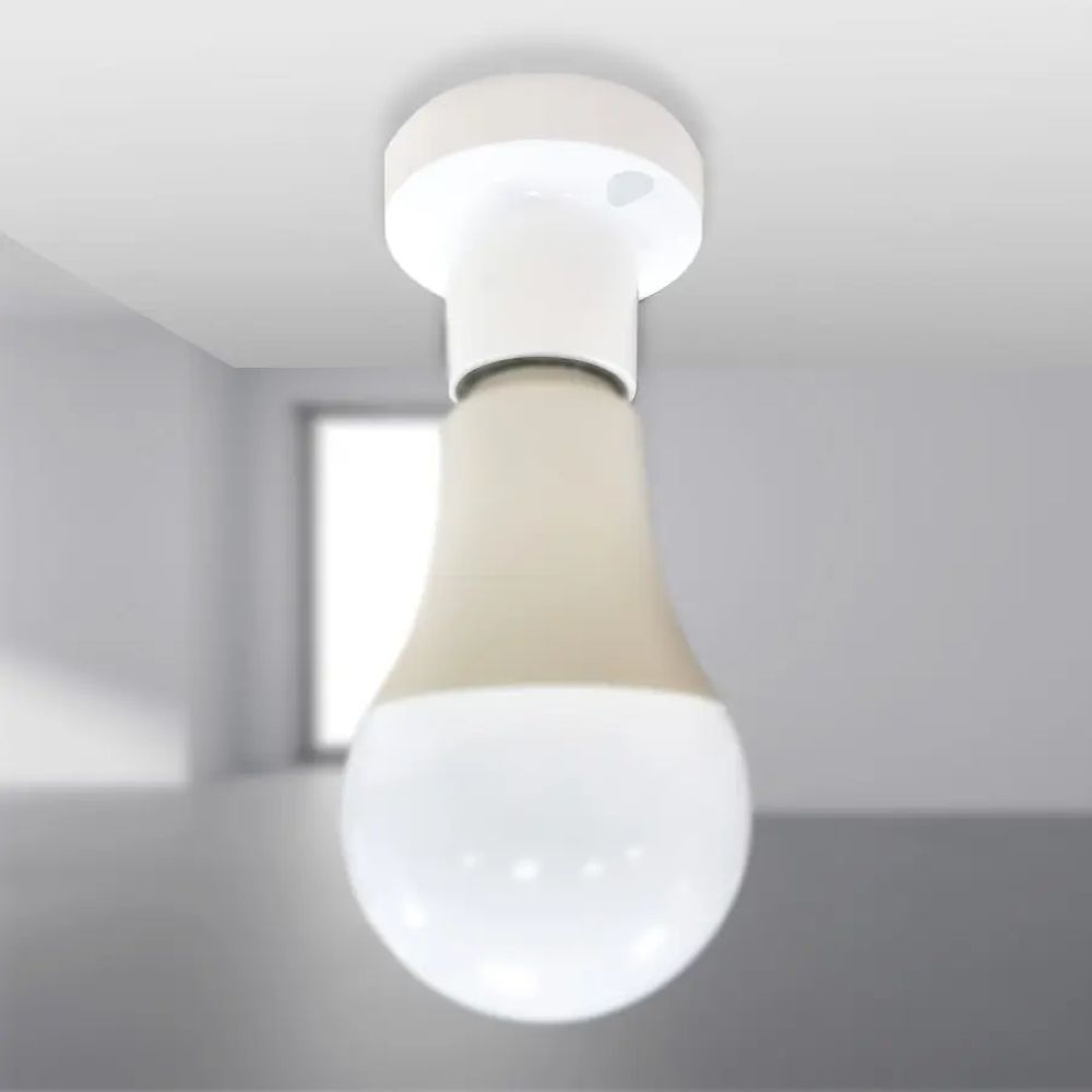 Đui đèn E27 90 độ Nanoco NAE2790W / NAE2790WM1 màu trắng