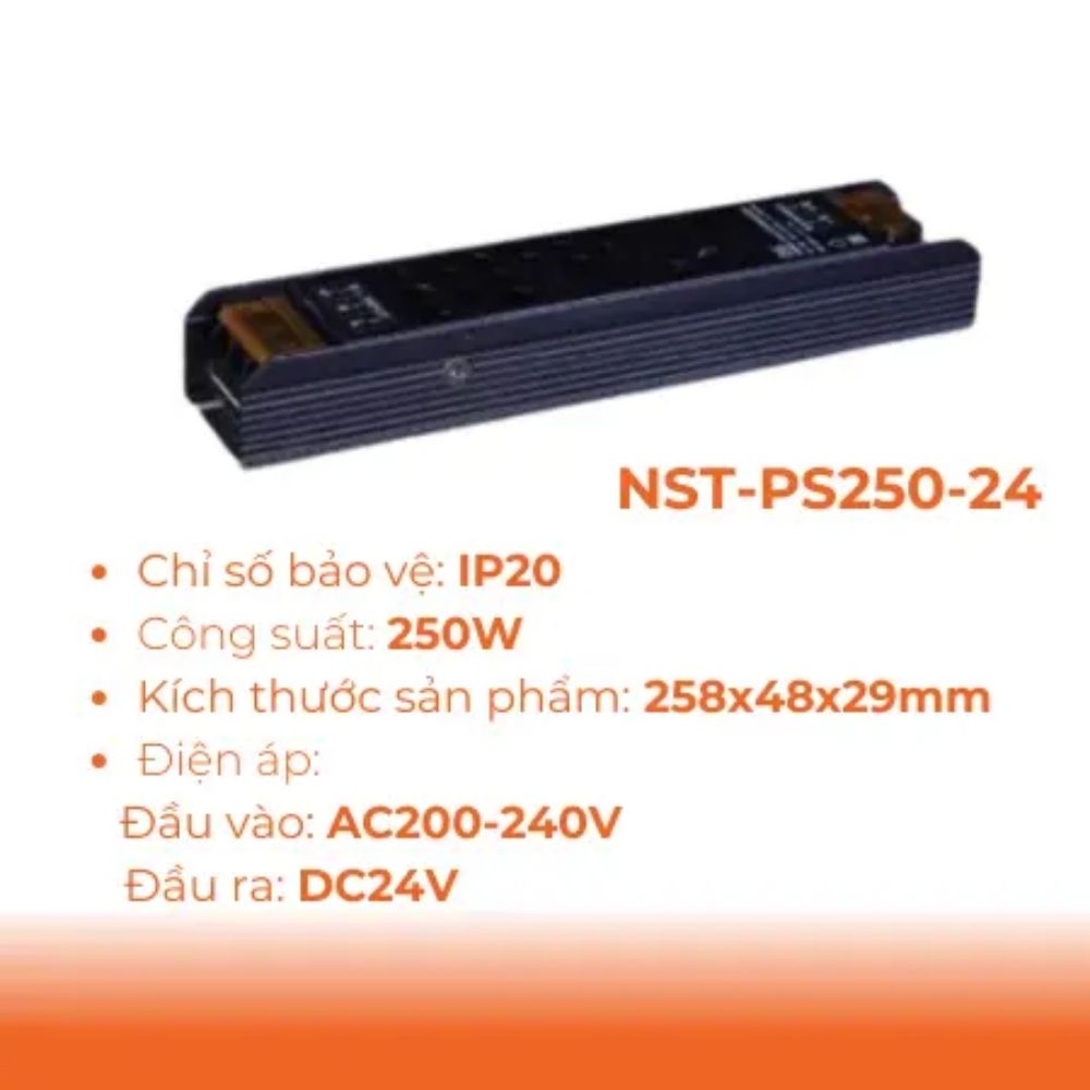 Bộ nguồn tổ ong 250W Nanoco NST-PS250-24