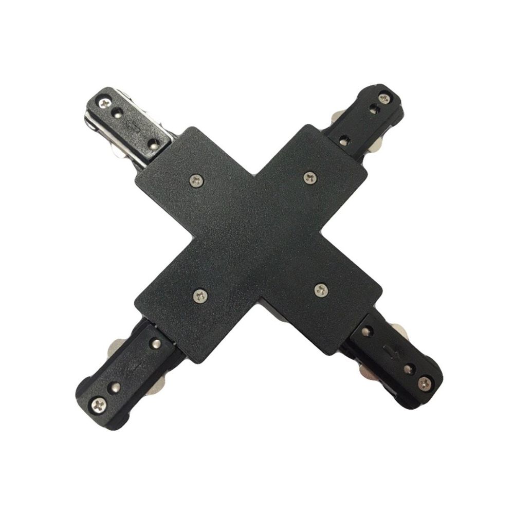 Khớp nối chữ thập thanh ray loại H Nanoco NTR-4CB màu đen