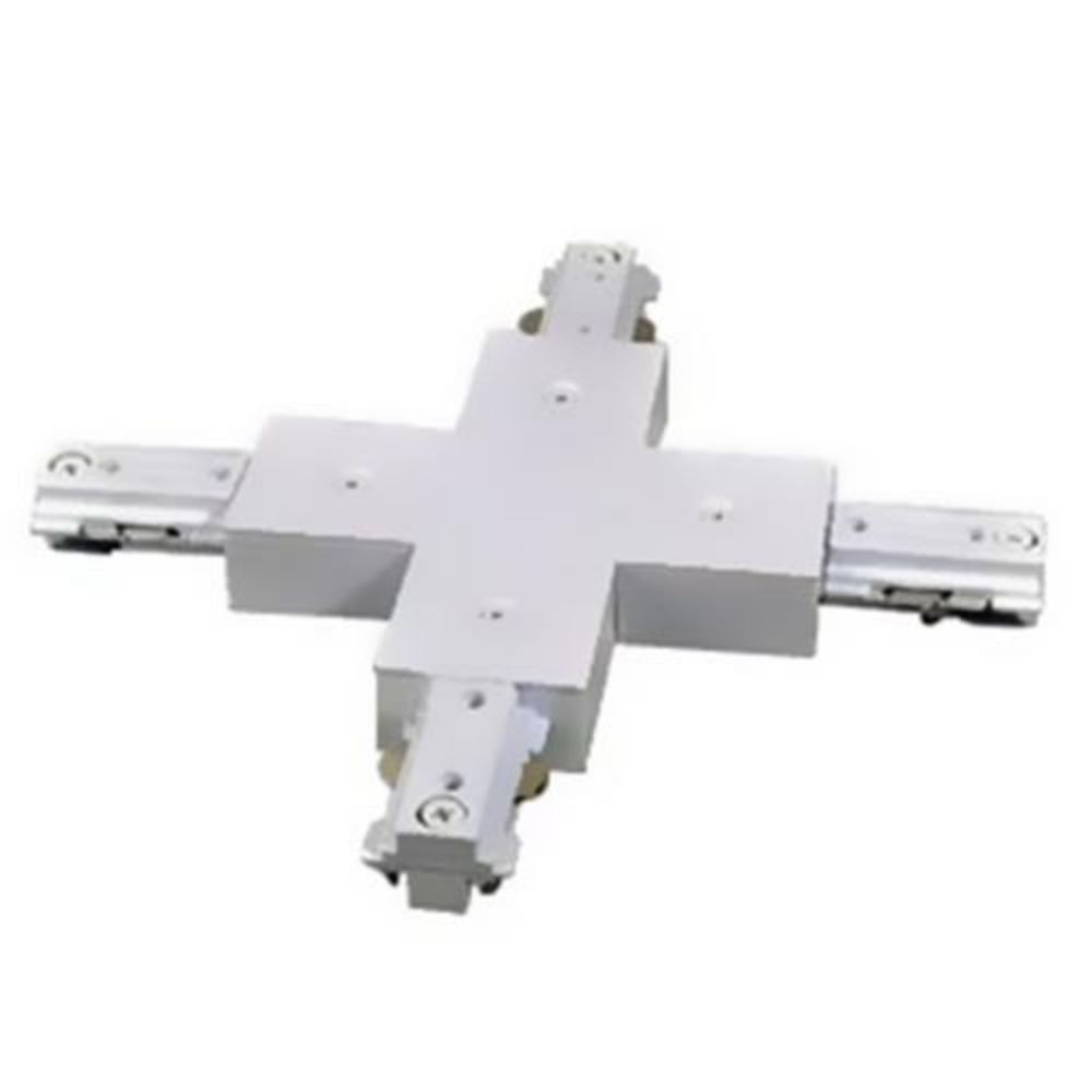 Khớp nối chữ thập cho thanh ray loại H Nanoco NTR-4CW màu trắng