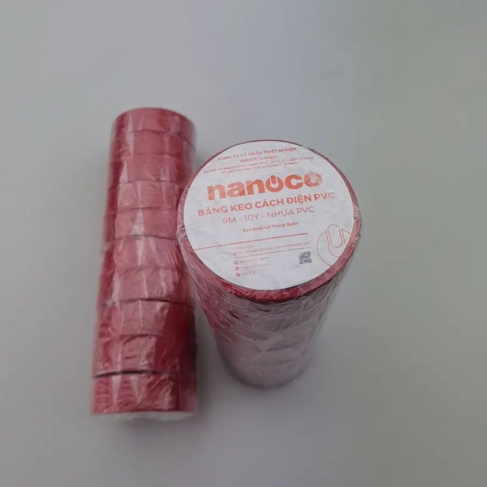 Băng keo cách điện PVC Nanoco FKPC10 / FKPC20