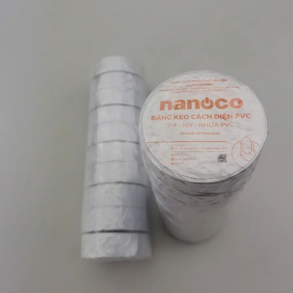 Băng keo cách điện PVC Nanoco FKPC10 / FKPC20