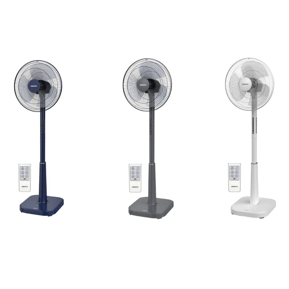 Quạt đứng 3 cánh Nanoco NSF1641RC-DN/LG/GR chiều cao 116-140 cm