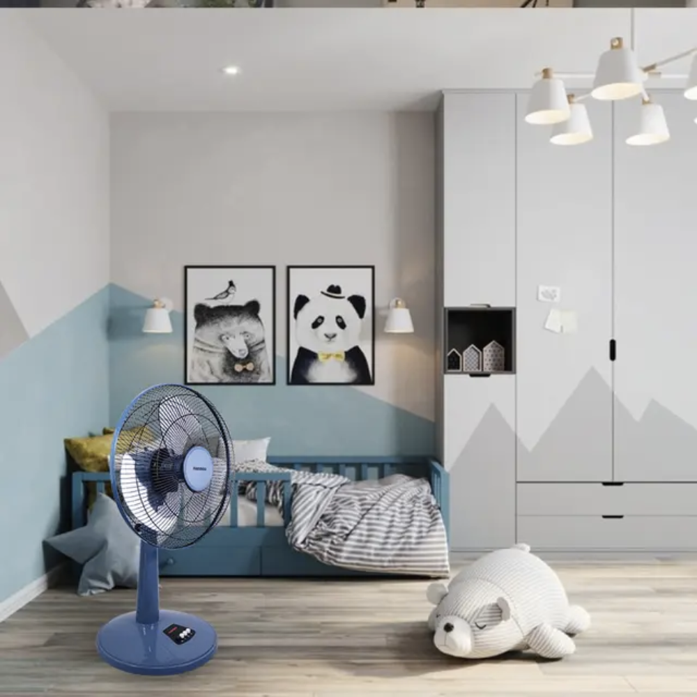 Quạt lửng cơ Nanoco NLF1623BL/BE chiều cao 75-93 cm