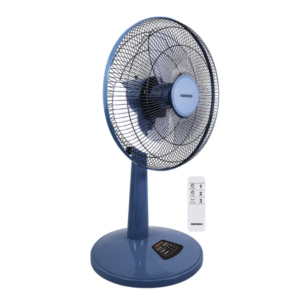 Quạt lửng remote Nanoco NLF1624RC-BL/BE chiều cao 75-93 cm