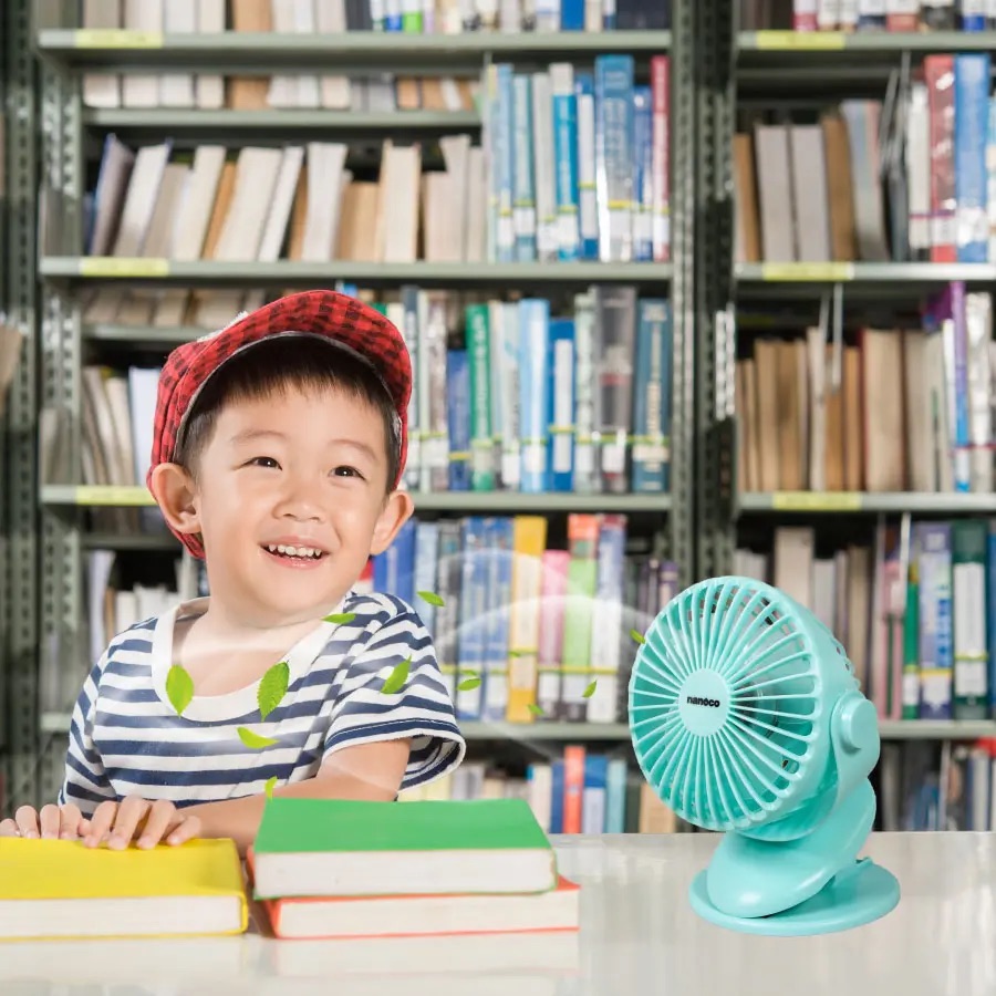 Quạt sạc kẹp 3 cấp độ gió Nanoco NRF5210G