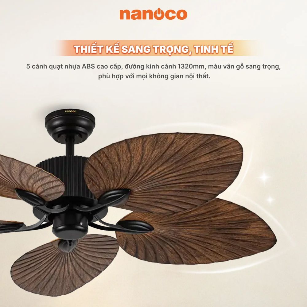 Quạt trần 5 cánh Nanoco NCFD5251