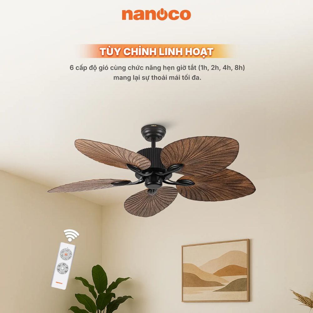 Quạt trần 5 cánh Nanoco NCFD5251