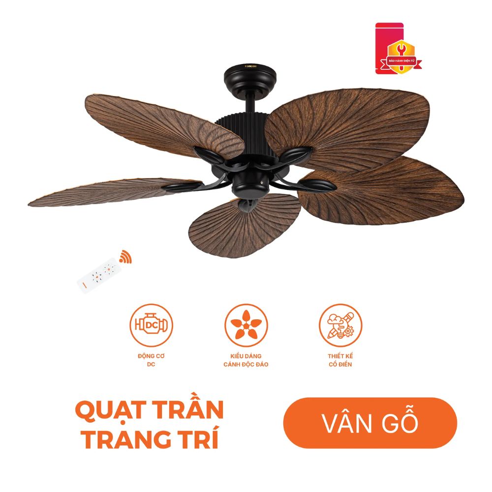 Quạt trần 5 cánh Nanoco NCFD5251