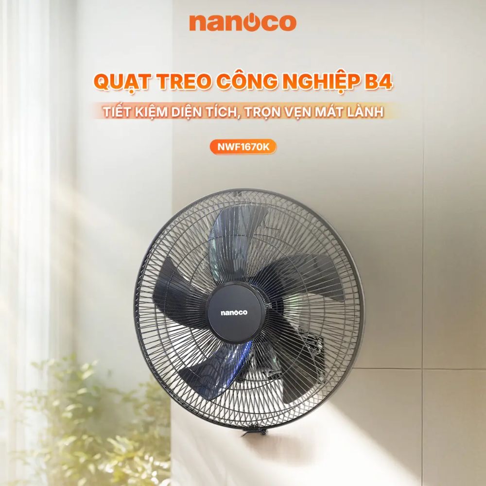 Quạt treo tường Nanoco NWF1670K