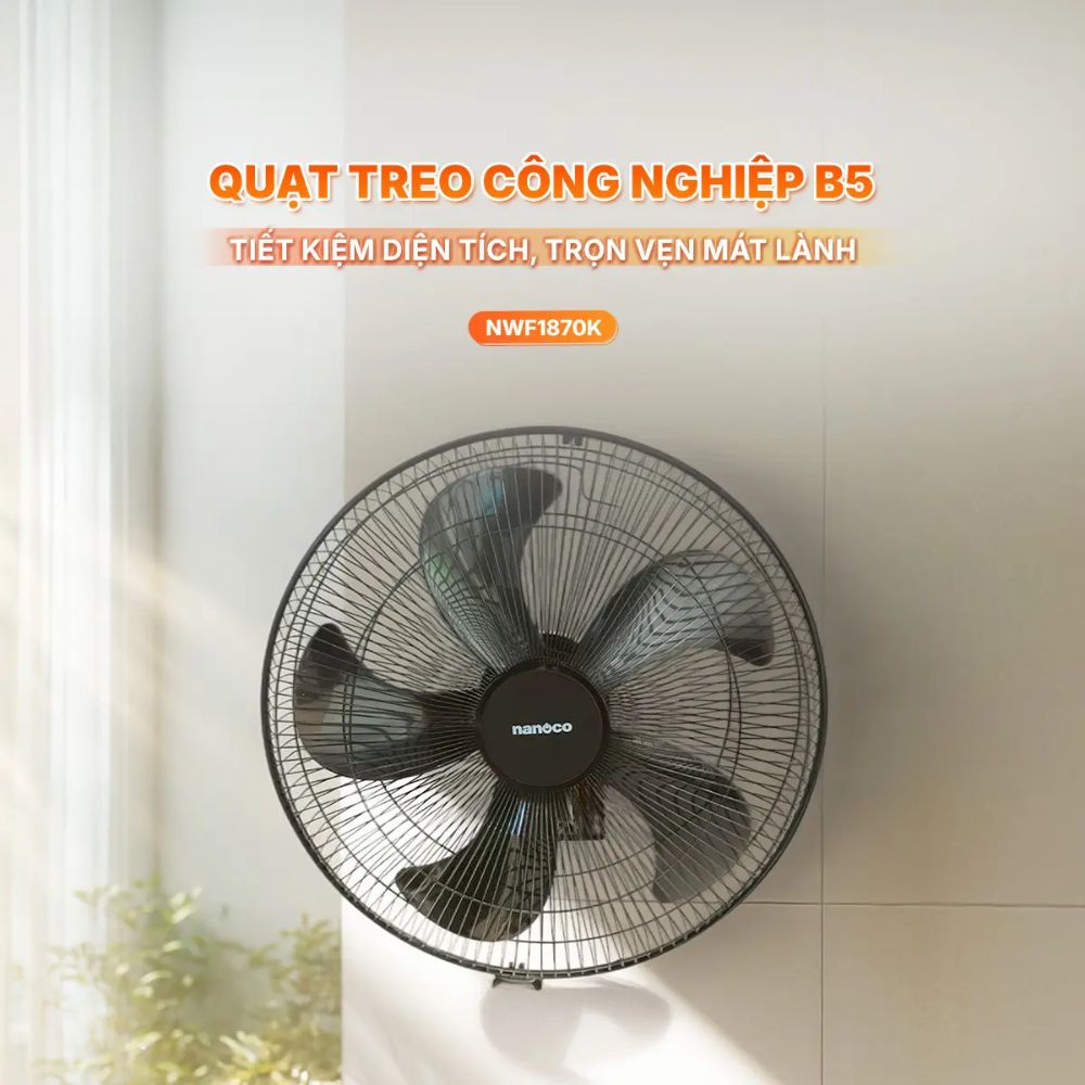 Quạt treo tường Nanoco NWF1870K