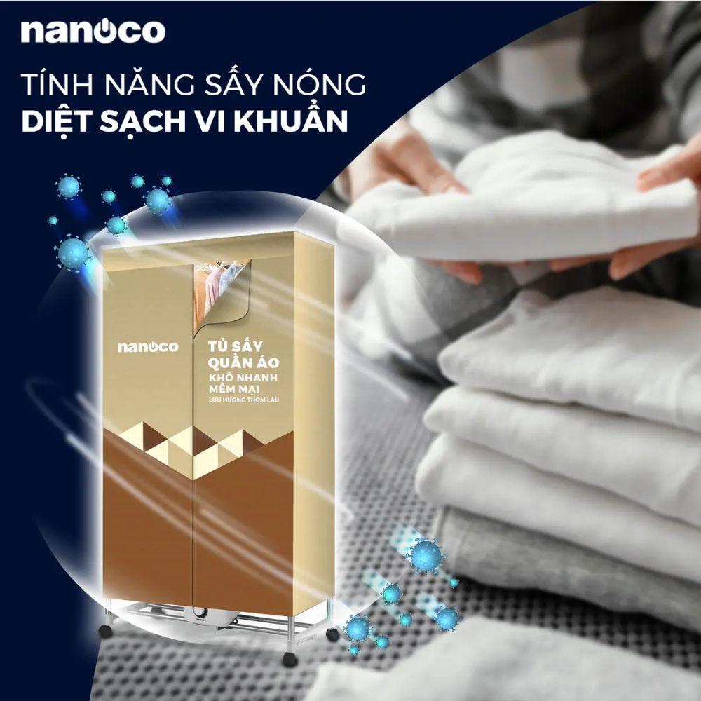 Tủ sấy quần áo Nanoco NCD2006 2000W